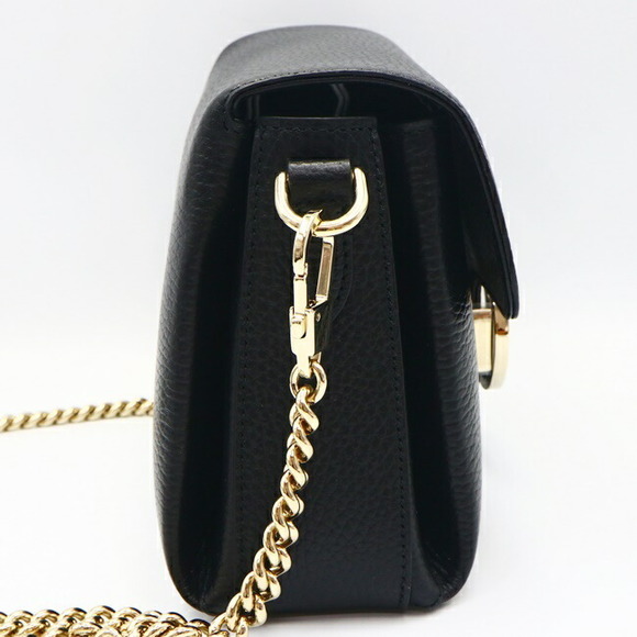 Gucci Interlocking G Chain Shoulder Bag Black - Picture 3 of 12